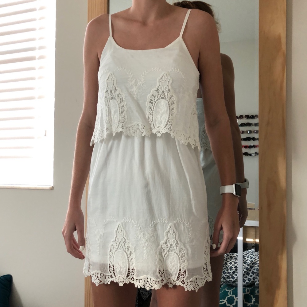 Embroidered detail dress